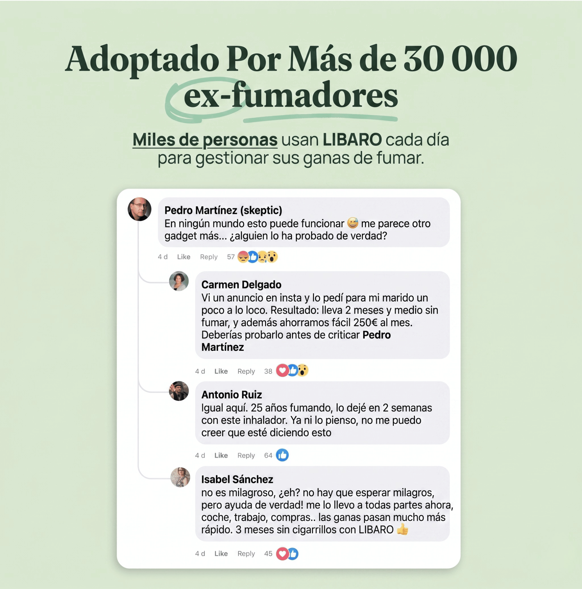 El gesto se queda. La adicción se va. - Inhalador aromático sin nicotina - Libaro