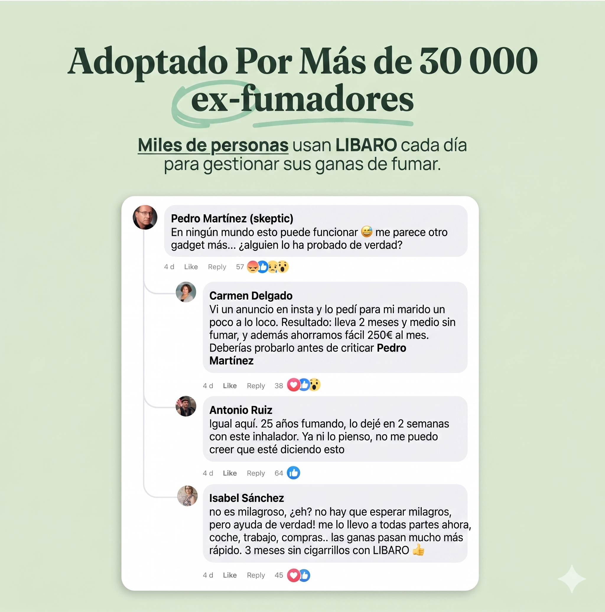 El gesto se queda. La adicción se va.